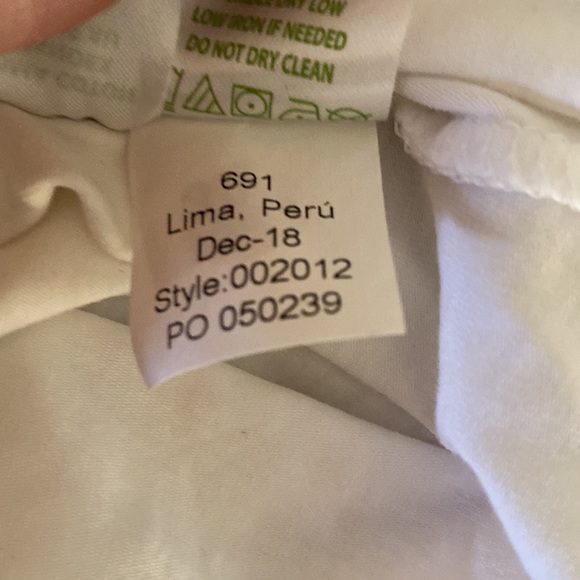 Lilly Pulitzer Waverly White Ruffle Scalloped Eyelet Lace Top - XS - Picture 12 of 13